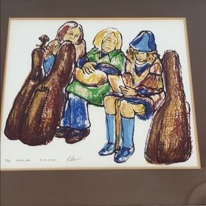 LUC ROBERT un jeu de mots original numbered print framed artwork